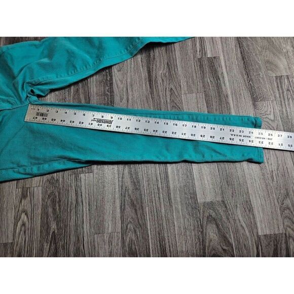 J. Crew Womens Size 24 Pockets Stretch Toothpick Teal Green Denim Jeans - Picture 9 of 11